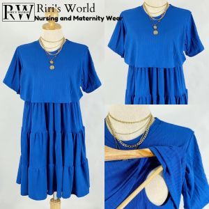 RIRIS WORLD| Girlee Midi Dress Maternity - Breastfeeding Midi Dress - Nursing Dress - Maternity Dress