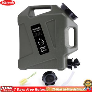【Ready】【Vktech】12L Portable Emergency Water Can with Spigot Drinking Water Bucket Water Storage Tank for Vehicle Car Outdoor Camping