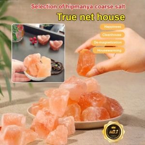 Himalayan Natural Rose Salt Block For Demagnetization Luck And Housewarming Salt Mine Decoration Home Decorative Accessories