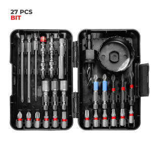Mata Obeng Bor Set 27Pcs Drill Bit Screwdiwer Magnet Multifungsi Bor Dan Socket - 6757