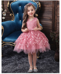 Baby Girl Cute Layered Lace Princess Dress: Perfect for Summer & Special Occasions
