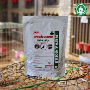 Men rắc chuồng thảo dược Seko 1KG dùng trong chăn nuôi gà chọi gà tre và gia cầm