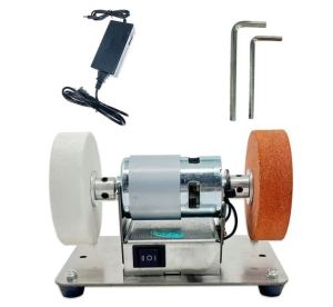 【Vận chuyển nhanh】Máy mài đá 2 đầu mini Máy đánh bóng Máy mài dao kéo đa năng điều chỉnh tốc độ 2 chế độ
