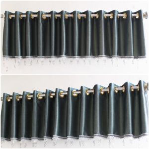 Gorden Poni Rumbai ruang tamu/gorden poni pisah bahan blackout tebal murah hijau gold
