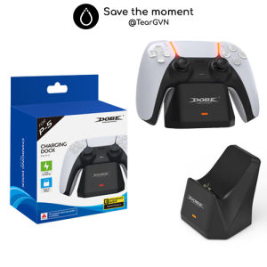 Dock sạc tay cầm đơn DOBE tự ngắt khi đầy pin cho PS5
