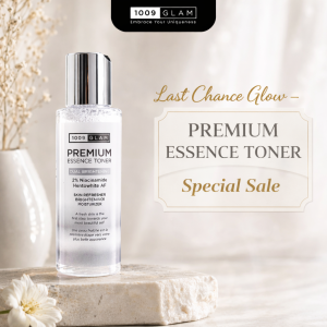 1009Glam Premium Essence Toner 100ml – Toner Wajah Melembapkan & Mencerahkan Niacinamide & Hentowhite AF Hydrating Brightening Toner Last Chance Glow Special Sale