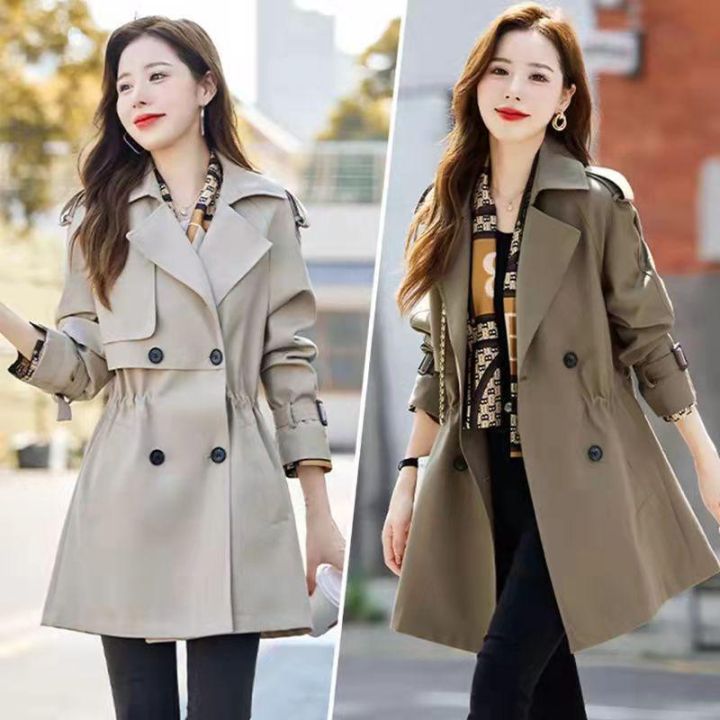 Winter Women Blazer Double Breasted Blazer Coat Slim Long Sleeve