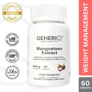 GENERIQ Mangosteen Extract 500mg (Metabolism Energy & Cholesterol Support)