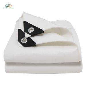 Heavy Duty White Tarps with Grommets for Outdoor Camping Pool Car Tent [Winnereco Lifestyle]