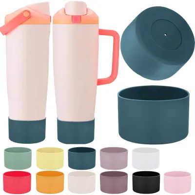 2Pcs Protective Silicone Boots for Owala 30oz & 40oz FreeSip Sway Bottles & Tumblers - Accessories for owala Enhances Stability & Prevents Scratches