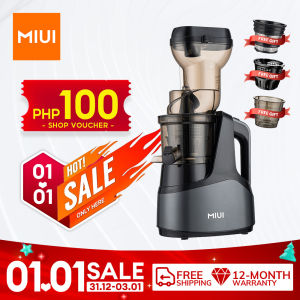 MIUI Slow Juicer 7-Stage Spiral Cold Press Patented Filterless Technology Easy to Clean Commercial Juicer Super AC Motor