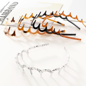 อุปกรณ์เสริมเครื่องประดับศีรษะ บุคลิกภาพ เครื่องประดับศีรษะ พิมพ์เสือดาว หลังคาสูง รูปตัวยู แฟชั่น