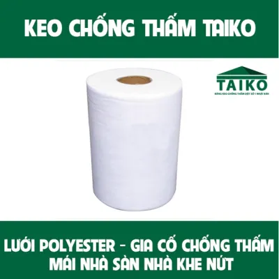 Lưới Polyester phủ chống thấm Vải Polyester gia cố chống thấm mái nhà sàn nhà khe nứt Khổ 10cm