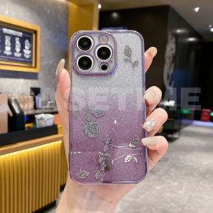 VIVO V21 V21e V23e V25 V25e V27 V27e V29 V30 V30e V40 Pro V50 Lite T1x Y03 Y04 Y12s Y12D Y12a Y11 Y12 Y15 Y17 Y18 Y15s Y15a Y16 Y17s Y19s Y20 Y20s Y27s Y28s Y33s Y33T Y21T Y35 Y36 Y78 Y100 4G 5G 2 in 1 gradient shining rose flower soft case casing 手机壳