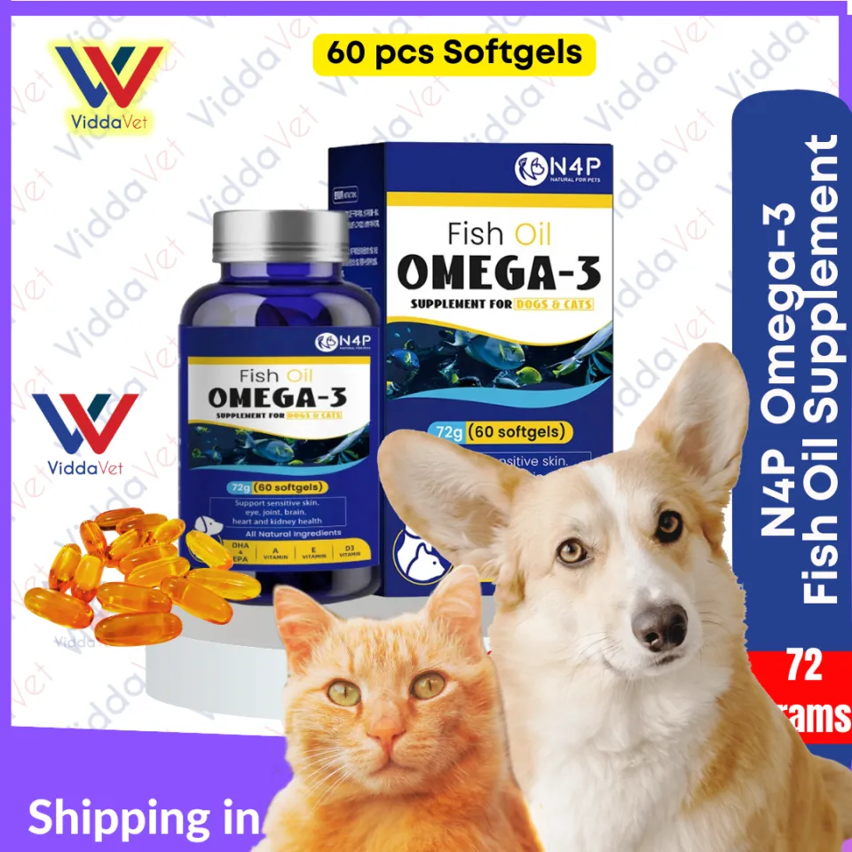 N4P Omega Fish Oil for dogs with EPA and DHA for dry and ichy
