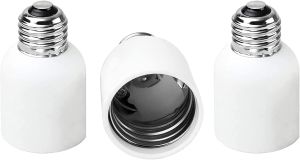 JACKYLED E26 to E39 Adapter Medium Base to Mogul Adapter E39 Light Socket Converter 3-Pack