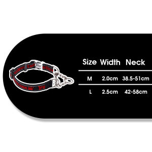 TRUELOVE Dog Collar P-Shape Pet Collar No Pull Reflective Comfortable Soft Durable Breathable Sturdy Nylon Quick Release Buckle for Dog