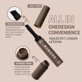 KIMUSE Eyebrow Gel With Brush 2 IN 1 eye brows Cream Pencil Waterproof&Long-lasting Natural Makeup Brow Stamp. 