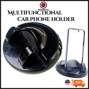 Multifunctional Rotating Car Phone Holder & with Parking Number Plate 2-in-1 Design 360° Adjust Anti-Slip Base Q-8 TSG