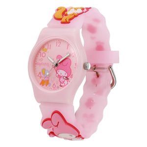 Jam Tangan Anak Strap Karet 3D Import Lucu Melody Kuromi Cinamorol Kuda Poni Terbaru Trendy