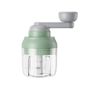 ECHOFORME 250ML Capacity Manual Garlic Chopper Rotate Design Multifunctional Garlic Crusher Portable Detachable Garlic Paste Maker Kitchen Use