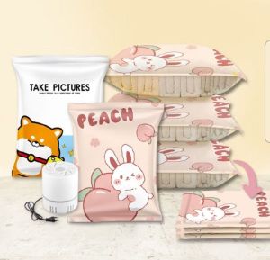 Pack More 1 set isi 5  vacuum packing pakaian