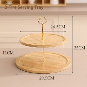 Tempat Kue Tatakan Kue Kayu 2 / 3 / 4 Tier Cup Cake Stand Wooden Cake Tier Stand