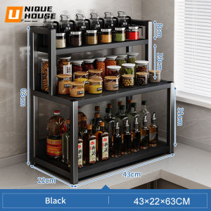 Kitchen Spice Rack Kitchen Shelf Storage Rack Rak Dapur Kitchen Rack Rak Rempah Seasoning Condiment Rack Kitchen Organizer Organizer Rack