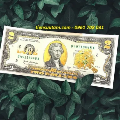 Tờ lưu niệm 2 USD in hình kỷ niệm ngày 8/3 dùng để trưng bày sưu tầm làm quà tặng - SP005171