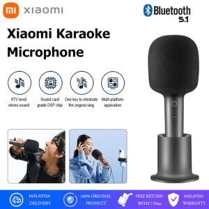 Xiaomi Karaoke Microphone Mic Bluetooth Wireless K Song BT5.1 DSP Chip Noise Cancellation Stereo Sound Home KTV Speaker Music Singing Speaker Mikrofon Mic 麦克风