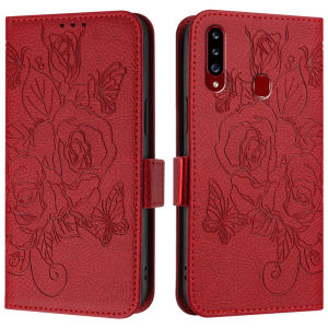 Luxury Casing For Samsung Galaxy A51 A71 A03S A04S A02S A11 A21 A31 A41 A10 A20 A30 A50 A70 A10S A20S A50S A51 5G A71 5G Butterfly Rose Flowers Wallet Soft Leather Flip Cover Case