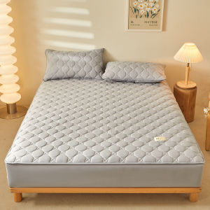 ผ้าคลุมที่นอนคาดาร์แบบเข้ารูปพร้อมยางยืดเตียงเดี่ยวขนาดควีนไซส์ผ้าปูที่นอนแบบรัด Kasur Kapuk คลิปคอร์นไฟเบอร์ต้านเชื้อแบคทีเรียไม่รวมปลอกหมอน