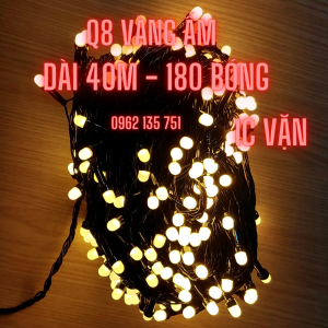 Bộ Đèn LED Chớp Lục Giác Dây dài 40m 180 Bóng Trang trí Noel