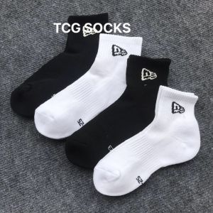 (HÀNG XUẤT MỸ) Tất vớ thể thao nam nữ cổ trung hiệu New.Era chạy bộ tennis đá banh chất cotton đanh mịn êm chân