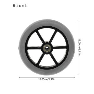6/8 Inch Universal Wheelchair Front Wheels Replacement Wheels