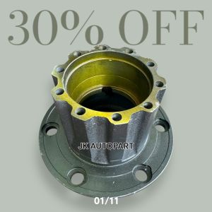 ดุมล้อหลัง HINO FC4J FC9J FD 6ล้อ รุ่นน็อต 6ตัว  (สกรูล้อ 1ติ่ง) 0204-0396 ยี่ห้อ NKN แท้ๆ ดุมล้อ ฮีโน่เมก้า/BONRKP