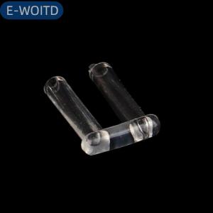 E-WOITD 100 cái bộ cao su đôi cắm cho kính không khung phụ tùng khóa cho kính theo toa kính phụ kiện thiết bị
