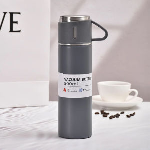 500ML Stainless Steel Insulated Flask Vacuum Double Wall Bottle Cup Keeps Hot & Cold Gift Bag / Set Hadiah Botol Air