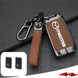 Ốp chìa khoá Mazda Cx3 Cx30 Cx5 Cx8 Mazda 2 3 6 new vỏ chìa khóa Mazda mẫu chìa vuông nút bấm sườn chìa khóa chất liệu Hợp Kim Da Bò cao cấp sang trọng