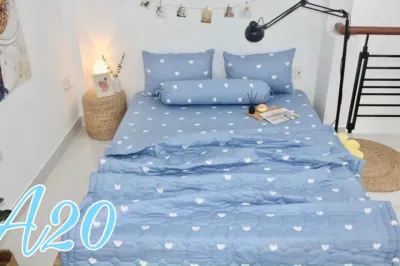 Bộ Ra Nệm THẮNG LỢI chính hãng 100% chuẩn logo 4 món| Drap coton Thắng Lợi mềm mịn không xù lông