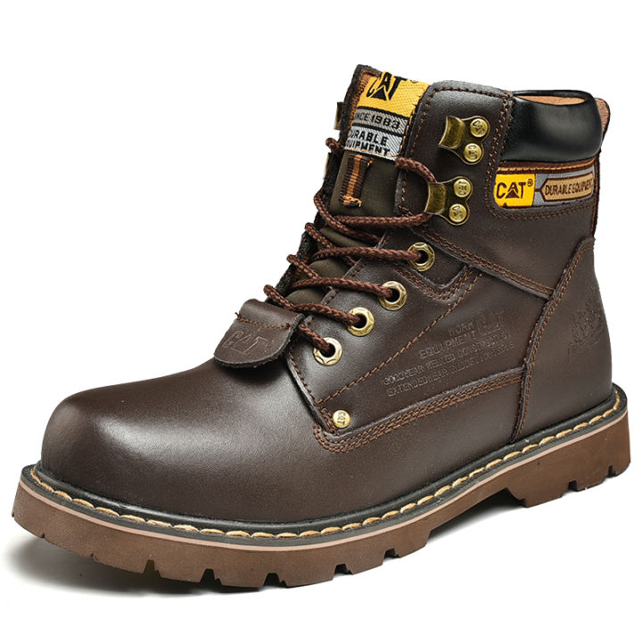 new bright leather safety boots steel toe outdoor work boots work boots ...