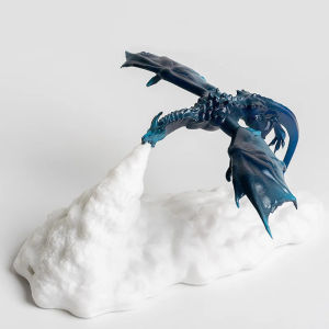 Dragon Shape LED Night Light 3D Printing Dragon Flame Breathing Slow Change Room Decor USB Rechargeable Light Birthday Toy LampFast shipping