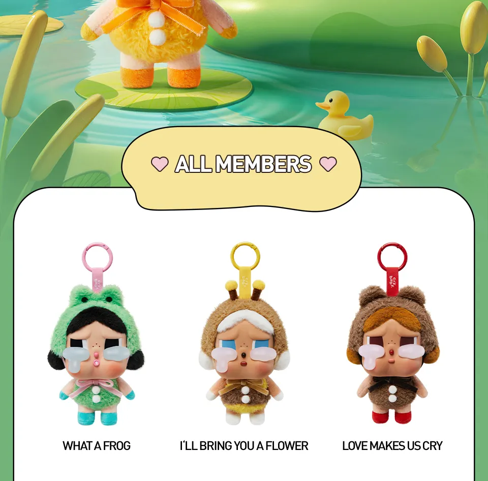 POP MART CRYBABY Crying Again Series-Vinyl Face Plush Blind Box