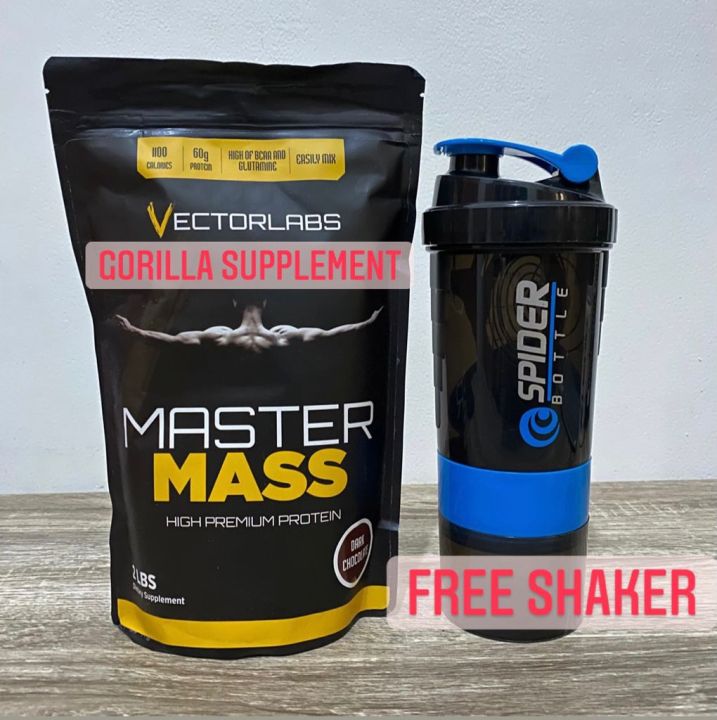 MASTERMASS 2LBS 900 GRAM VECTORLABS MASTER MASS GAINER SUSU PENAMBAH BERAT BADAN