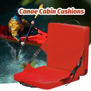 GOXBERK Soft Sponge Cushion Foldable Camping Chair Durable Construction Thick Cotton Beach Chair Cushion Outdoor Activities Storage Space Backrest Seat Mat Beach Outdoor