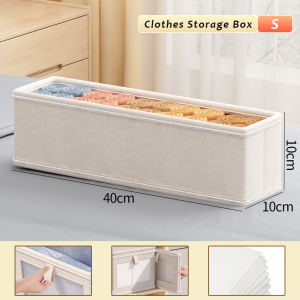 JustLiving 1ชิ้นกล่องเก็บผ้าลิ้นชักลิ้นชักตู้เสื้อผ้าตู้วางของพับได้ตัวแบ่งคั่นตารางสำหรับครัวเรือนชุดชั้นในถุงเท้าชุดชั้นในกล่องจัดระเบียบหน้าต่างที่มองเห็นได้