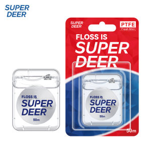 Super Deer 50M/Roll PTFE Dental Floss Mint Flavor Dental Tooth Clean Smooth Floss Safe Oral Gum Hygiene Care Teeth Cleaning2026