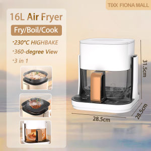 Tixx Air Fryer Multi-functional Fry/Boil/Cool Household Touch Screen Oil Free