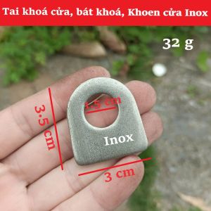 Tai khóa cửa inox 3cm – khoen cửa mini bát khóa cửa phụ kiện lắp cửa gọn chắc