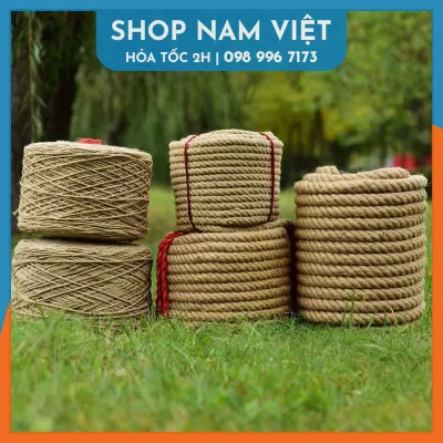 Dây Thừng Trang Trí Nhà Cửa Sợi Gai Tự Nhiên (Bán Theo Mét)